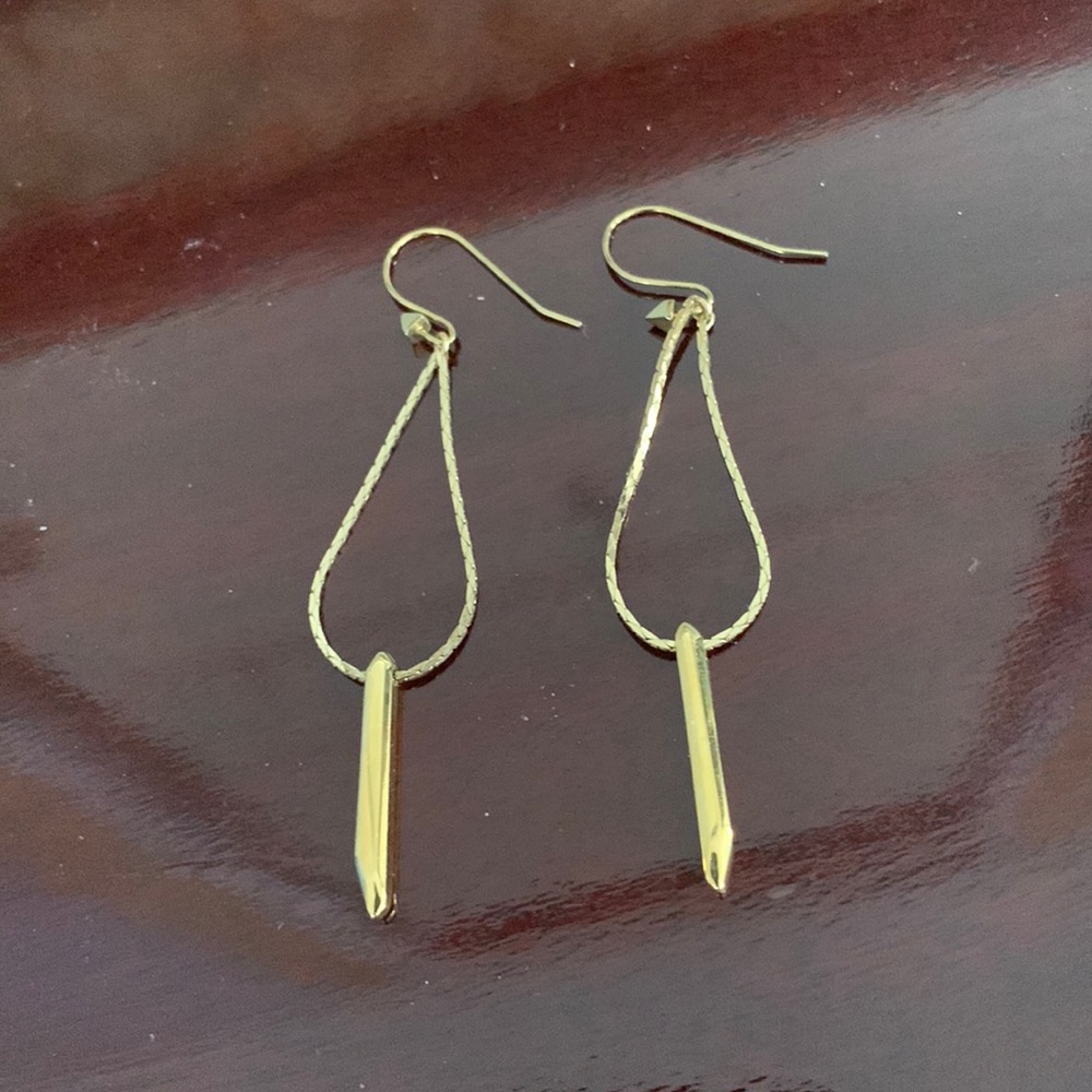 Gold Dangling Earrings